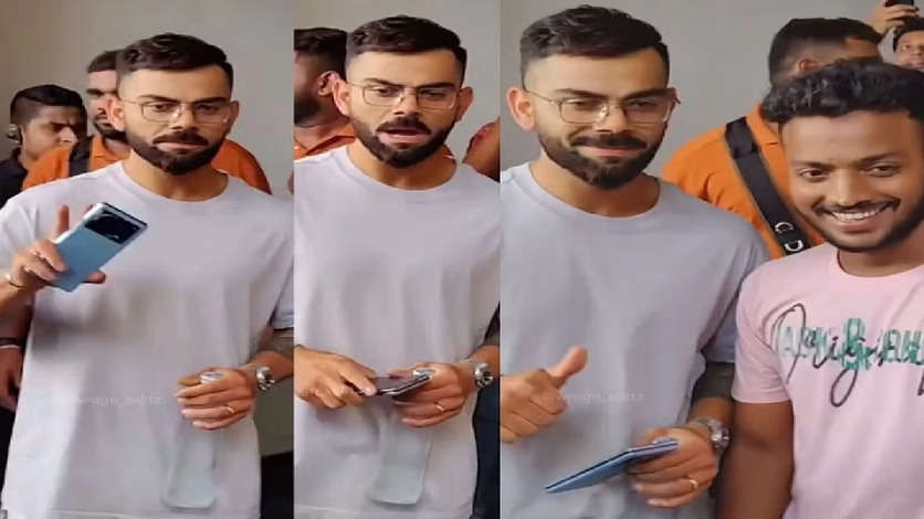 WATCH: Virat Kohli himself invites a fan to take a picture with him