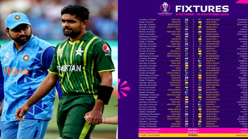 Pakistan ICC Cricket World Cup 2023 New Schedule Announced: Check Complete Match Fixtures, Time-Table, Venue, Match Timings in ICC Men’s CWC 2023