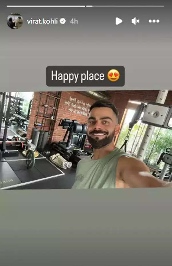 Asia Cup 2023: Virat Kohli Hits The Gym In Mumbai, Shares His ‘Happy Place’ On Instagram Story