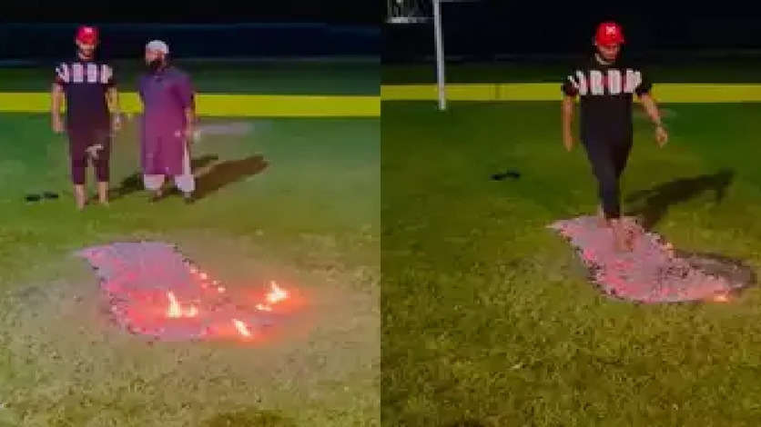 WATCH: In bizarre 'mind training', Bangladesh cricketer walks on fire ahead of Asia Cup