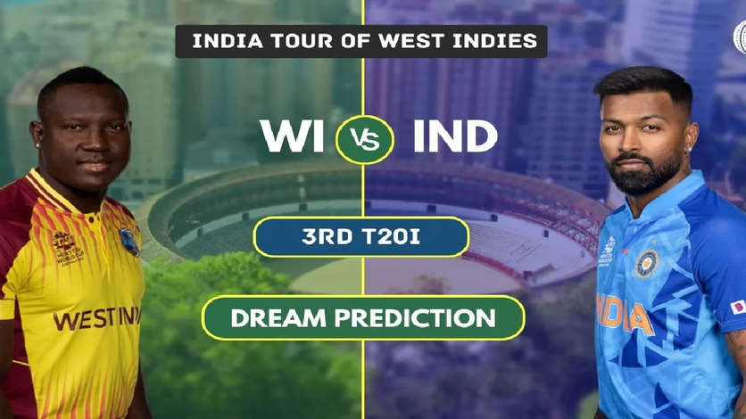 India vs West Indies Dream11 Prediction, Fantasy Cricket Tips, Dream11 Team, Playing XI, Pitch Report, Injury Update- West Indies Tour of India, 3rd T20I