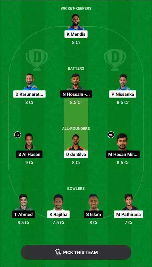 SL vs BAN Dream11 Prediction, Top Fantasy Picks, Player Availability News, Super Fours, 2nd Match, Asia Cup, 2023, 9th September 2023