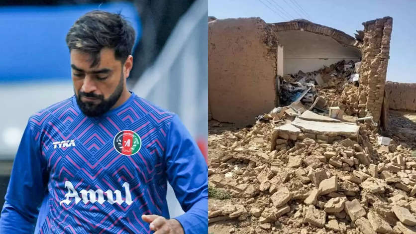 odi world cup 2023, afghanistan player rashid khan, rashid khan donates match fees, rashid khan on afghanistan earthquake, rashid khan tweet on afghanistan earthquake, rashid khan in odi world cup 2023