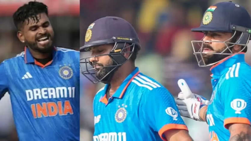 In the 2023 World Cup between India and Australia, Shreyas Iyer leads the field in Chepauk, with Rohit and Kohli trailing far behind
