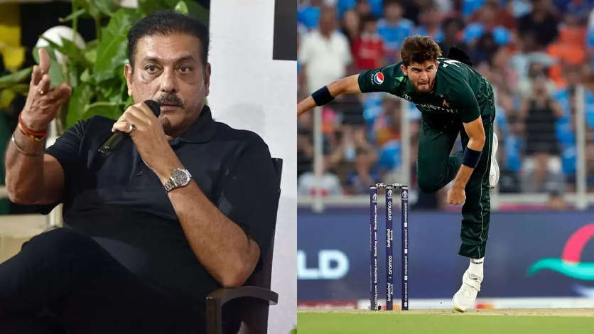 odi world cup 2023, icc men&#x27;s cricket world cup 2023, india vs pakistan match in odi world cup 2023, ind vs pak match in ahmedabad, india beat pakistan in odi world cup2 2023, ravi shastri statement, shaheen afridi bowling vs india, shaheen afridi bowling in odi world cup 2023, ravi shastri on shaheen afridi, ravi shastri criticises shaheen afridi, india vs pakistan news and updates
