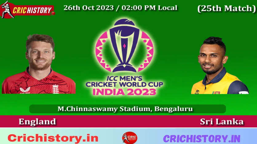 England Vs Sri Lanka ICC Cricket World Cup 2023 Match No 25 Live Streaming For Free: When And Where To Watch World Cup 2023 Match In India Online And On TV